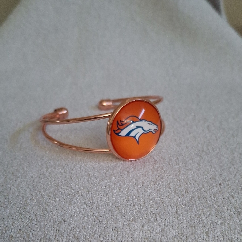 Denver Broncos Rose Gold Women's Bracelet